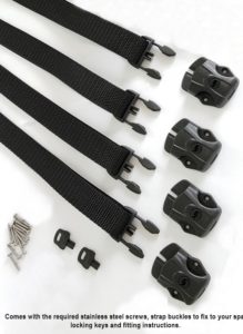 Spa cover fitting instructions and accessories