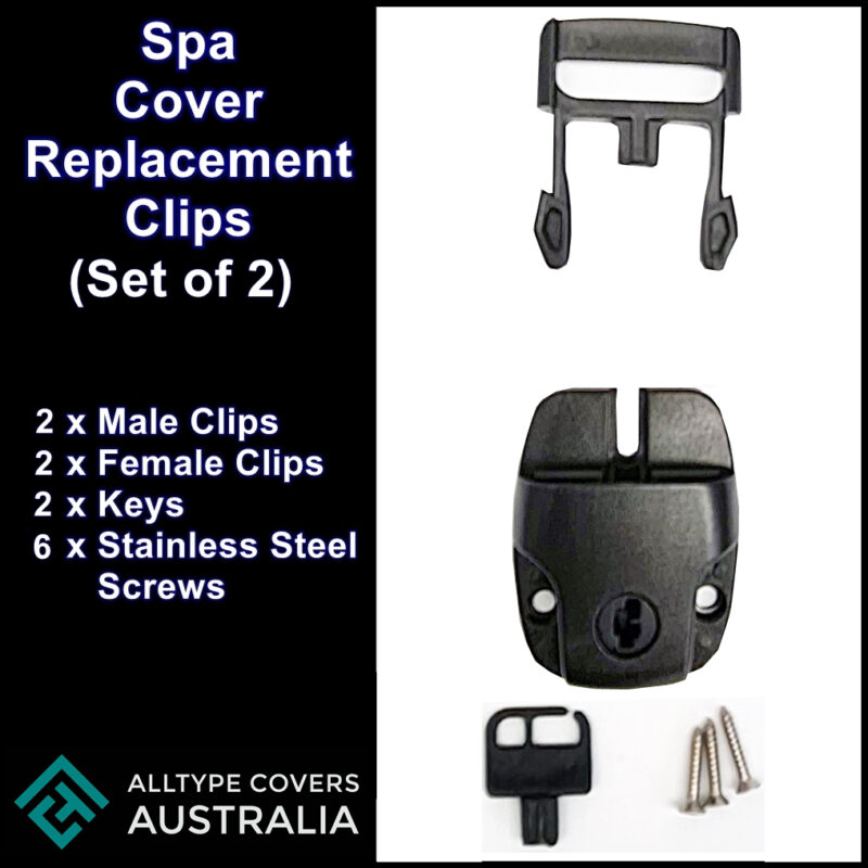 Replacement Outdoor Hot Tub Spa Pool Cover Lockable Clips x 2 – AllType ...