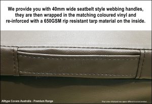 Premium Seatbelt style Vinyl Handles - Alltype Covers Australia